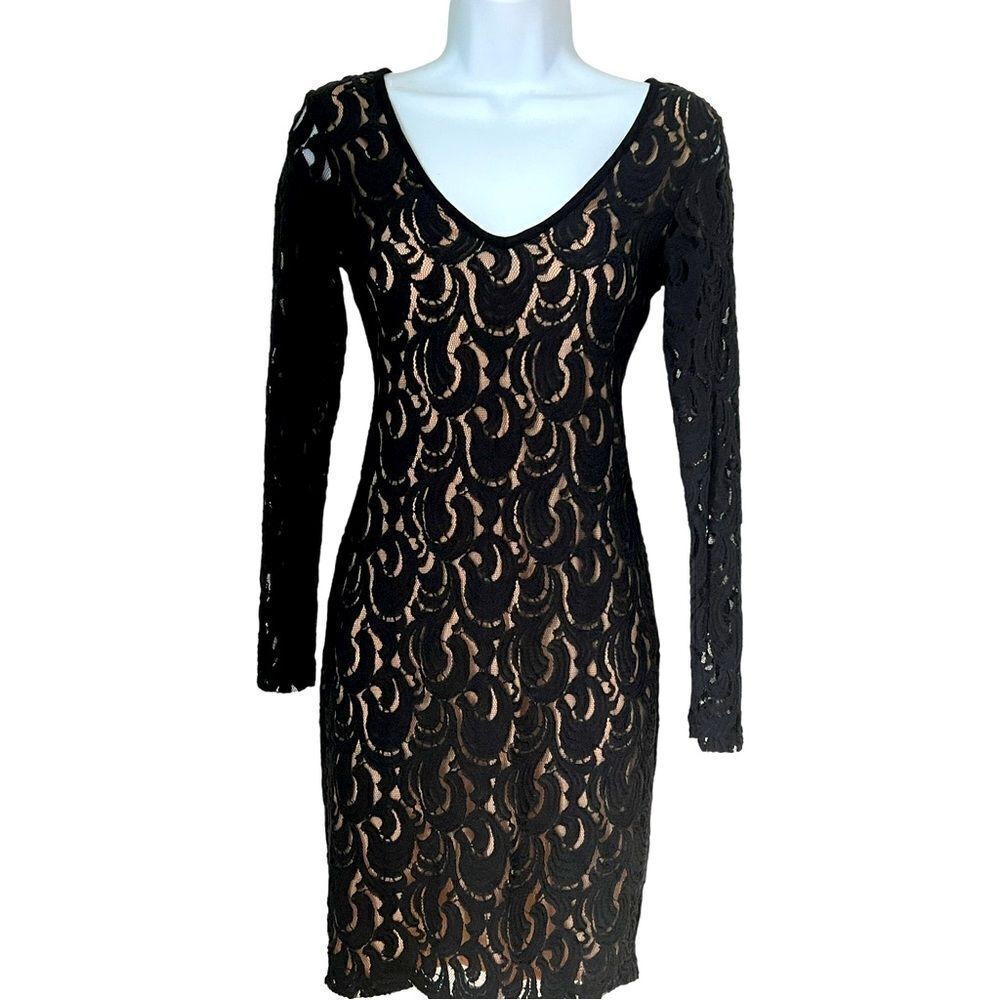 Plenty by Tracy Reese Anthropology  Bodycon Lace Overlay Dress 2